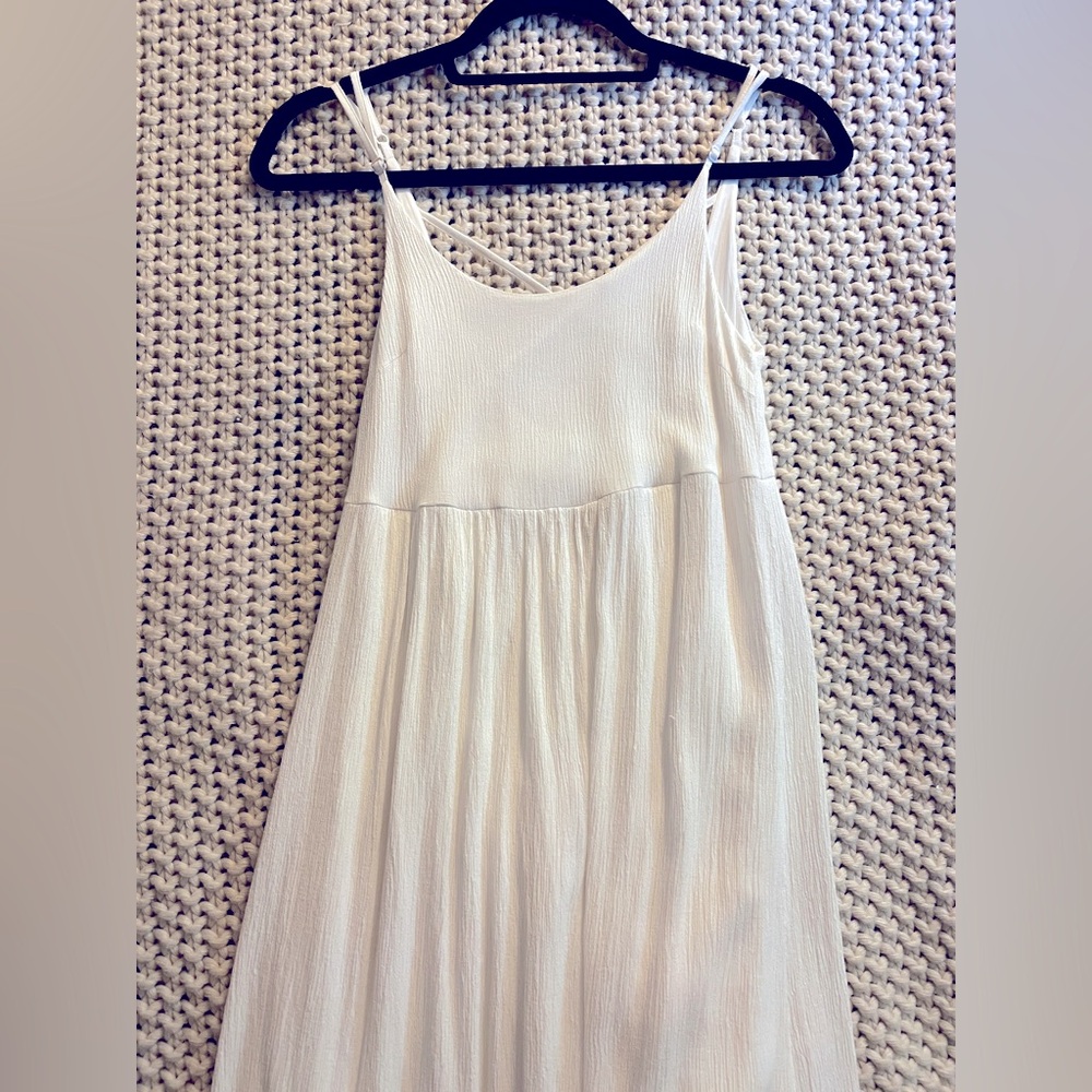 Urban Outfitters Kimchi Blue White Cream Babydoll Boho Flowy Midi Dress XS